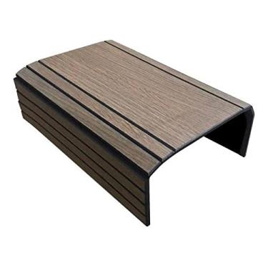 Imagem de Kit 4un Esteria Suporte Reto Flexível Para Braço Sofá Tabaco