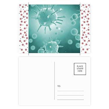 Imagem de Imagem de célula de criatura com estampa de microscópio, Natal, flor, celebração, cartão postal de correspondência de bênção