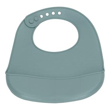 Imagem de babador de silicone, babador de silicone lavável na máquina de lavar louça (Verde)