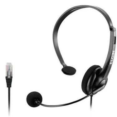 Imagem de 15 Headphone Headset com Microfone Telefone Conector Rj9 Rj 9 Elgin