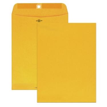 Imagem de Envelopes com fecho columbian, 22,8 x 30,4 cm, trama marrom, 100 por caixa (CO790)