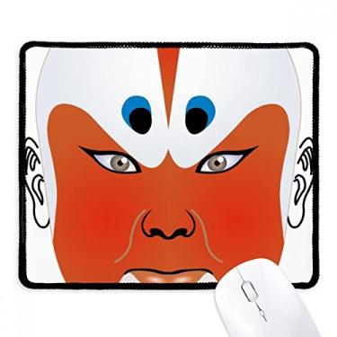 Imagem de Mousepad Qunyinghui colorido de cabeça de ópera de Pequim, tapete de borracha para jogos