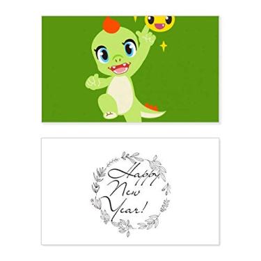 Imagem de Dinosaur Kingdom Love You New Year Festival Cartão de felicitações Bless Message Present