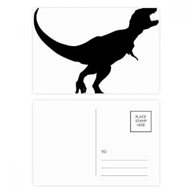 Imagem de Cartão postal Dinossauro Black Bones, conjunto de cartões postais de aniversário para envio de cartões de agradecimento
