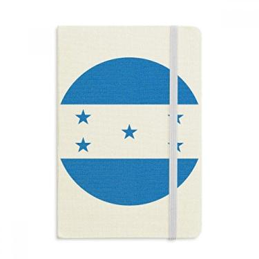 Imagem de Caderno com símbolo da bandeira nacional de Honduras, capa dura em tecido, diário clássico A5