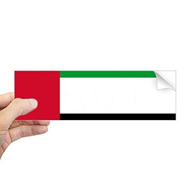Imagem de DIYthinker Adesivo retangular para notebook com a bandeira nacional dos Emirados Árabes Unidos