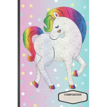 Imagem de Unicorn Composition Notebook. Unicorn Vibes Composition Notebook: 120-page (6” x 9”) Composition Notebook for Unicorn Lovers. Lovable Unicorn Composition Notebook.