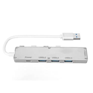 Imagem de 5 Em 1 Hub USB 3.0, USB Extender Splitter Expander para Laptop, Multiport USB C Docking Station Com Função OTG, USB Flash Drive para Teclados de Mouse