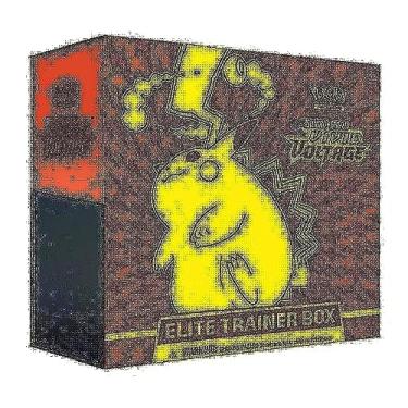 Imagem de Caixa de Treinador Elite Pokemon Sword & Shield Vivid Voltage com 8 Baralhos, Acessórios e Caixa Colecionável de Acrílico