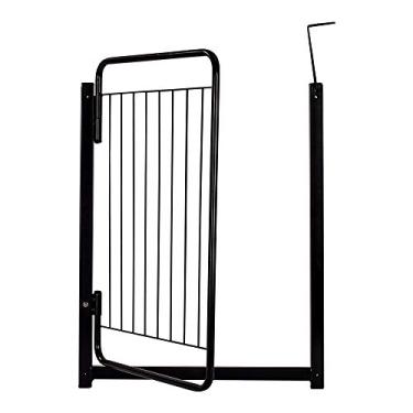 Imagem de Grade Segurança Sua Casa Top 109/114 cm Branca Proteção para Pets Bebês (Preto)