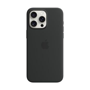 Imagem de Apple Capa de silicone com MagSafe para iPhone 15 Pro Max – Preto ​​​​​​​