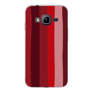 Imagem de Capa Case Capinha Samsung Galaxy J1 Mini Arco Iris Vermelho - Showcase