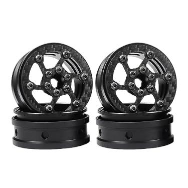 Imagem de AMK Carbon Fiber 12mm Hex Hub 2.2 Beadlock Wheels Rims for 1/10 RC Crawler Tires Axial SCX10 TRX6 Gen7 Gen8 Gelande Pro GSPEED V4 TRX4 Upgrades Element Enduro 4Pcs (A)