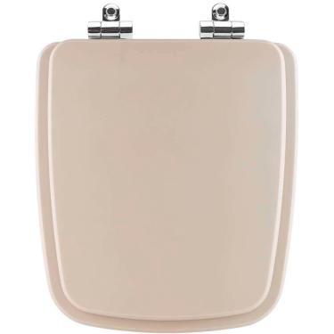 Imagem de Assento Sanitário Poliester Soft Close Boss Champagne Bege Fosco para vaso Incepa