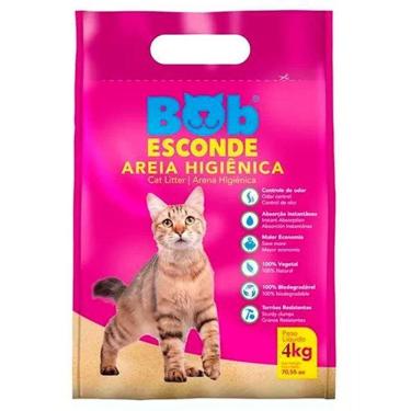 Imagem de Areia Higiênica Para Gatos Bob Esconde - 4Kg