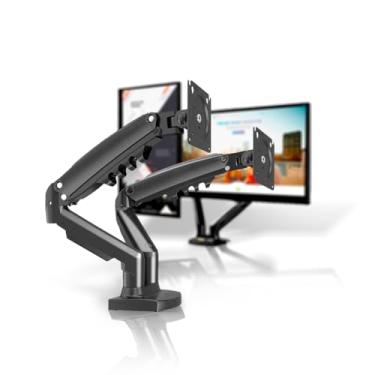 Imagem de Suporte Articulado de Mesa com Pistão a Gás e Ajuste de Altura para 2 Monitores de 17” a 35 | Alpha Ecom