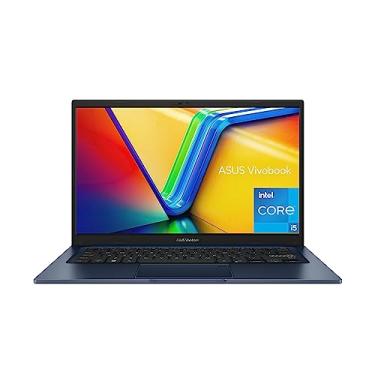 Imagem de ASUS Laptop Vivobook 14 2023, tela FHD de 14 polegadas (1920 x 1080), CPU Intel Core i5-1235U, gráficos Intel Iris X, 8 GB de RAM, SSD de 256 GB, Windows 11 Home, azul silencioso, F1404ZA-AS51