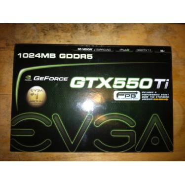 Imagem de EVGA Placa de vídeo GeForce GTX 550 Ti FPB 1024 MB GDDR5 PCI Express 2.0 2DVI/Mini-HDMI SLI Ready para 01G-P3-1556-KR