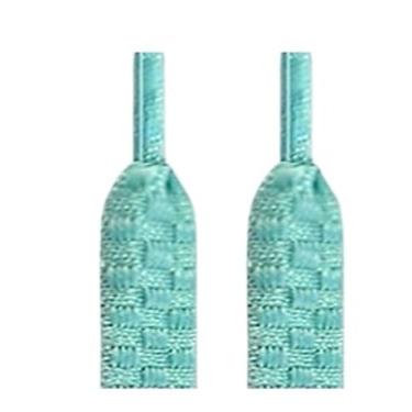 Imagem de Cadarços Padrão Xadrez Ondulados Cadarços Elásticos Para Tênis Crianças Adultos Tênis De Corrida Acessórios (Color : Mint blue, Size : 160cm)
