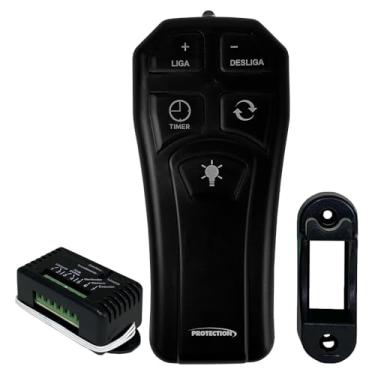 Imagem de Controle Remoto Para Ventilador De Teto E Lâmpada PT-355 Preto Protection Compatível Com Alexa