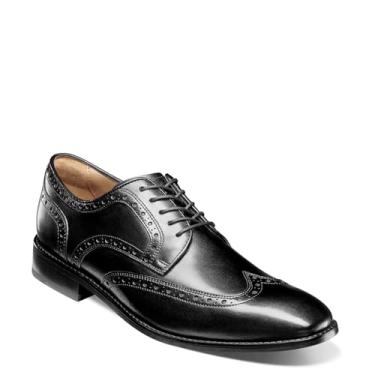 Imagem de Florsheim Sapato Oxford masculino Conetta Wing Tip, Preto, 8 Wide