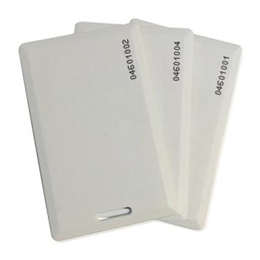 Imagem de 10 peças de 26 bits de aproximidade, cartolina Weigand Prox Swipe Cards Compatível com sistemas e leitores de formato ISOProx 1386 1326 H10301. Funciona com a grande maioria dos sistemas de controle de acesso sem chave