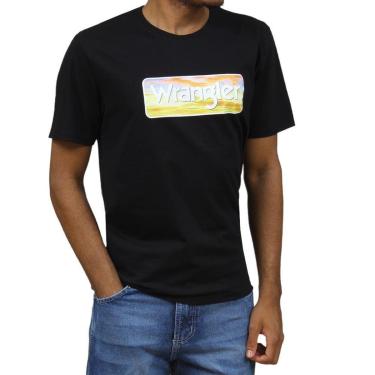 Imagem de Camiseta Masculina Preta Wrangler 34160-Masculino