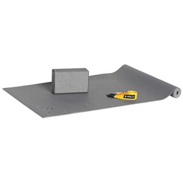 Imagem de Kit de Yoga: 1 Colchonete 1 Bloco 1 Fita Vollo Sports
