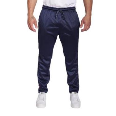 Imagem de Calça Resina Casual Esportiva Com Listras Laterais Masculina-Masculino