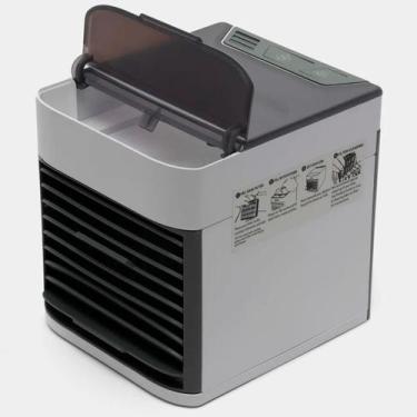 Imagem de Ar condicionado portátil mini com umidificador e luz LED para refresca