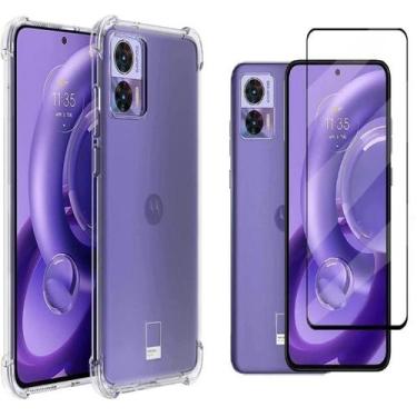 Imagem de Capa Anti Queda + Película de Vidro 3D Para Motorola Edge 30 Neo - R&M