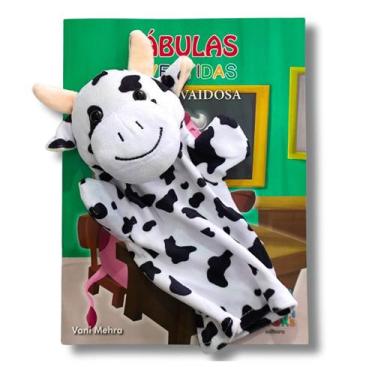 Imagem de Livro + Fantoche Fábulas Divertidas - A Vaca Vaidosa, 100 g