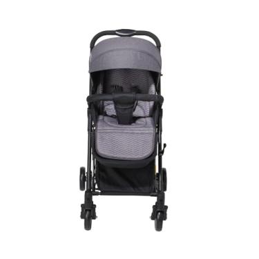 Imagem de Maxi Baby Carrinho De Bebê Passeio 2 em 1 Vira Balanço Maximo, Cinto 5 Pontos, Assento Reclinável, Capota Retrátil, Cesto Porta Objetos, Rodas Dianteiras 360° (Até 15 Kgs), Preto