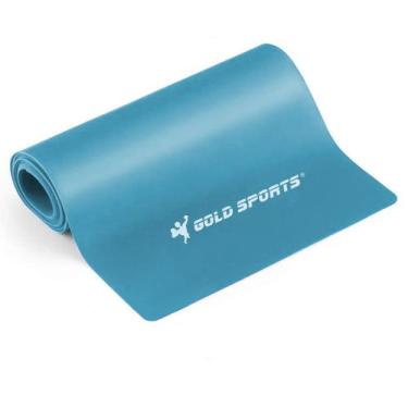 Imagem de Faixa Elástica Gold Sports Omega - Tensão Forte, Unissex, Único, Azul