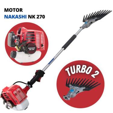 Imagem de Derriçadeira Nakashi com Motor NK270 Haste Curta e Garra Simples Ideal
