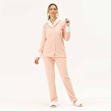Imagem de Pijama Feminino Aberto Longo Liso Soft 10.01.087 - Toque Sleepwear, G