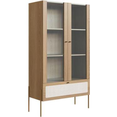 Imagem de Cristaleira Para Sala de Jantar 2 Portas Industrial Indy A03 Hanover D