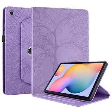 Imagem de TIPOYOROO Capa para Samsung Galaxy Tab S6 Lite 2020/S6 Lite 2022 10,4 polegadas, capa giratória de 360° para modelo S6 Lite (SM-P610/SM-P615/SM-P613/SM-P619) Capa de couro PU premium com suporte de