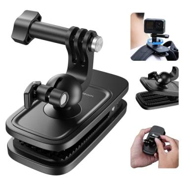 Imagem de Clipe de mochila para GoPro Insta360 DJI Action Accessories, bolsa de articulação esférica 360 cinto suporte de alça de ombro acessório acessório para Go Pro 12 11 10 Inta 360 X3 Ace Pro DJI Osmo