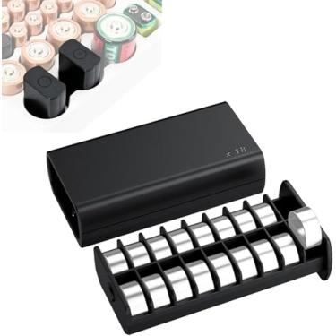 Imagem de (Pacote com 2) Suporte de bateria LR44, capa de célula de moeda para 36x LR44/AG13/A76/357/SR44/SR1153/SG13/LR1154, armazenamento redondo de botão, cabe em D slot e design removível