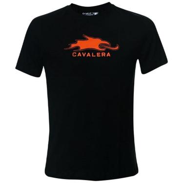 Imagem de Camiseta Cavalera Indie Bordado Laser Preta Masculina-Masculino