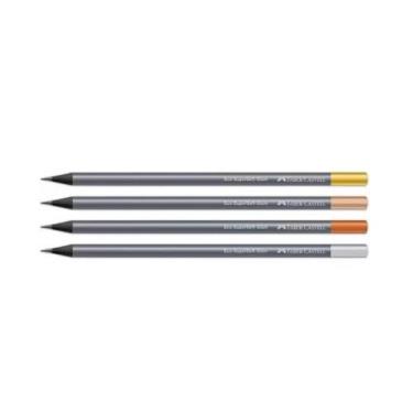 Imagem de Lapis grafite glam faber castell hb 4unid sortidas
