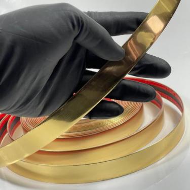 Imagem de Fita Plástica Metalizada De Pvc 27mm C Autocolante com 10 Metros - Ful