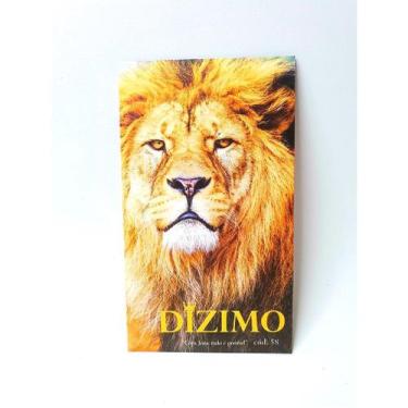 Imagem de envelope de dizimo leão com jesus tudo é possivel cod 58 - imperio dos
