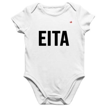 Imagem de Body Bebê Algodão Eita - Foca na Moda, Branco, M