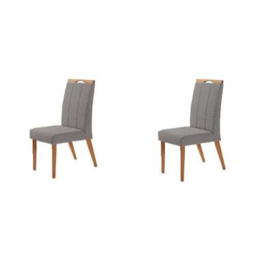 Imagem de Kit 2 Cadeiras Paris - Linho Francês - Gran Decore