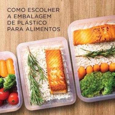 Imagem de Embalagem retangular freezer/micro 500ml - 50 unidades - Copaza 