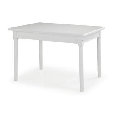 Imagem de Mesa Retangular 4 Lugares em Madeira  Maciça Mv Outlet, Branco