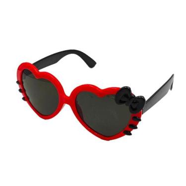 Imagem de Óculos De Sol Infantil De Coração Gatinho Moda Blogueirinha Fofinho - 