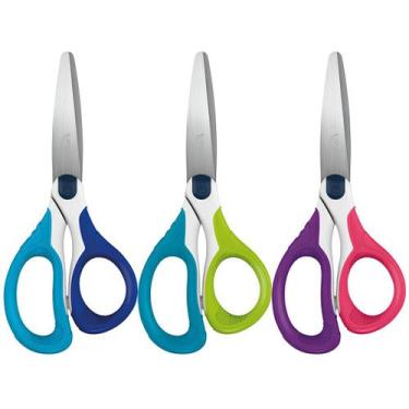 Imagem de Kit 3 Tesouras Escolar 13cm Infantil Sortida Comfort Maped